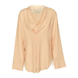 blusa over senza collo 