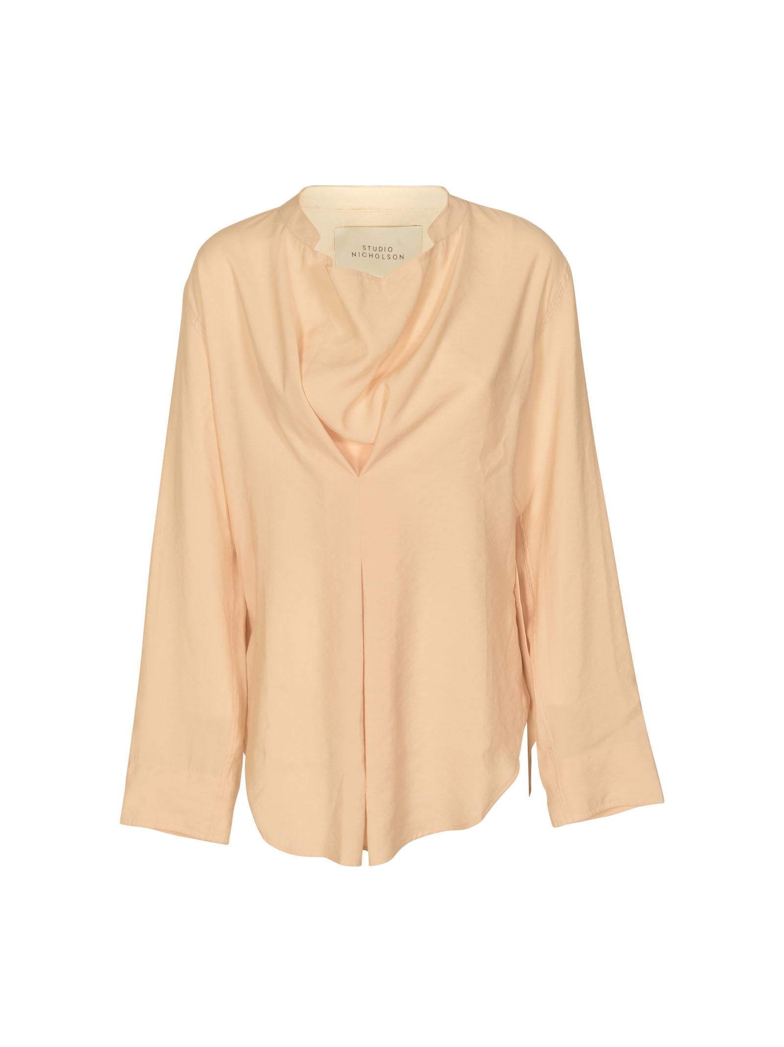 blusa over senza collo 