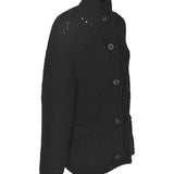 giacca maglia collo alto costa 