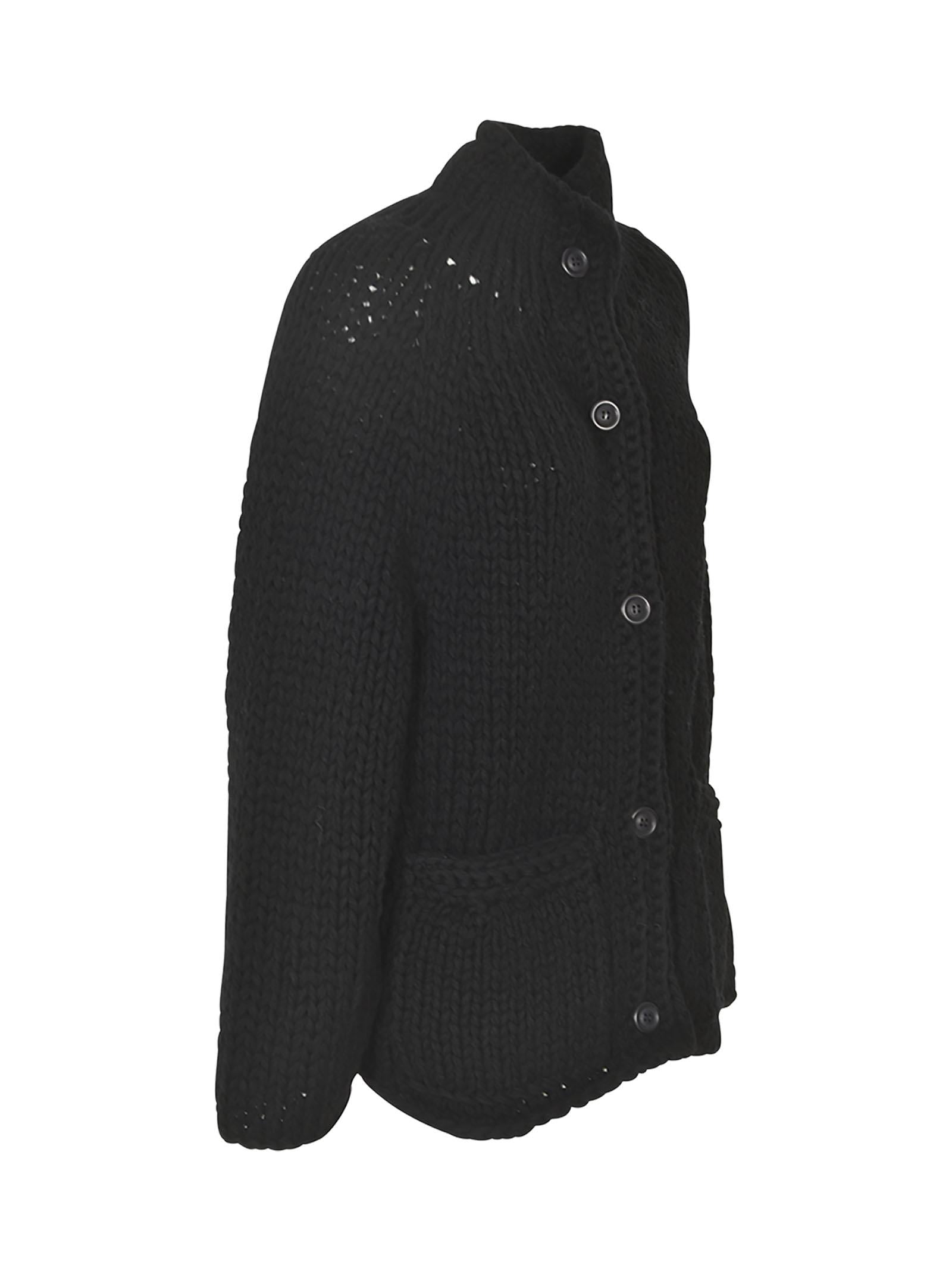 giacca maglia collo alto costa 