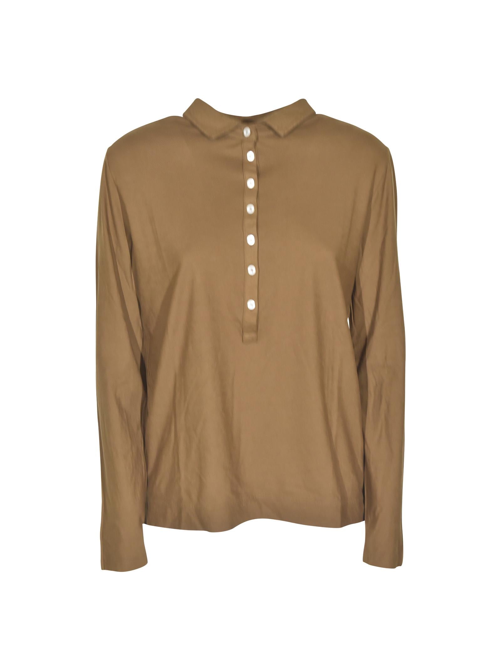 camicia  creta polo manica lunga 