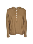 camicia  creta polo manica lunga