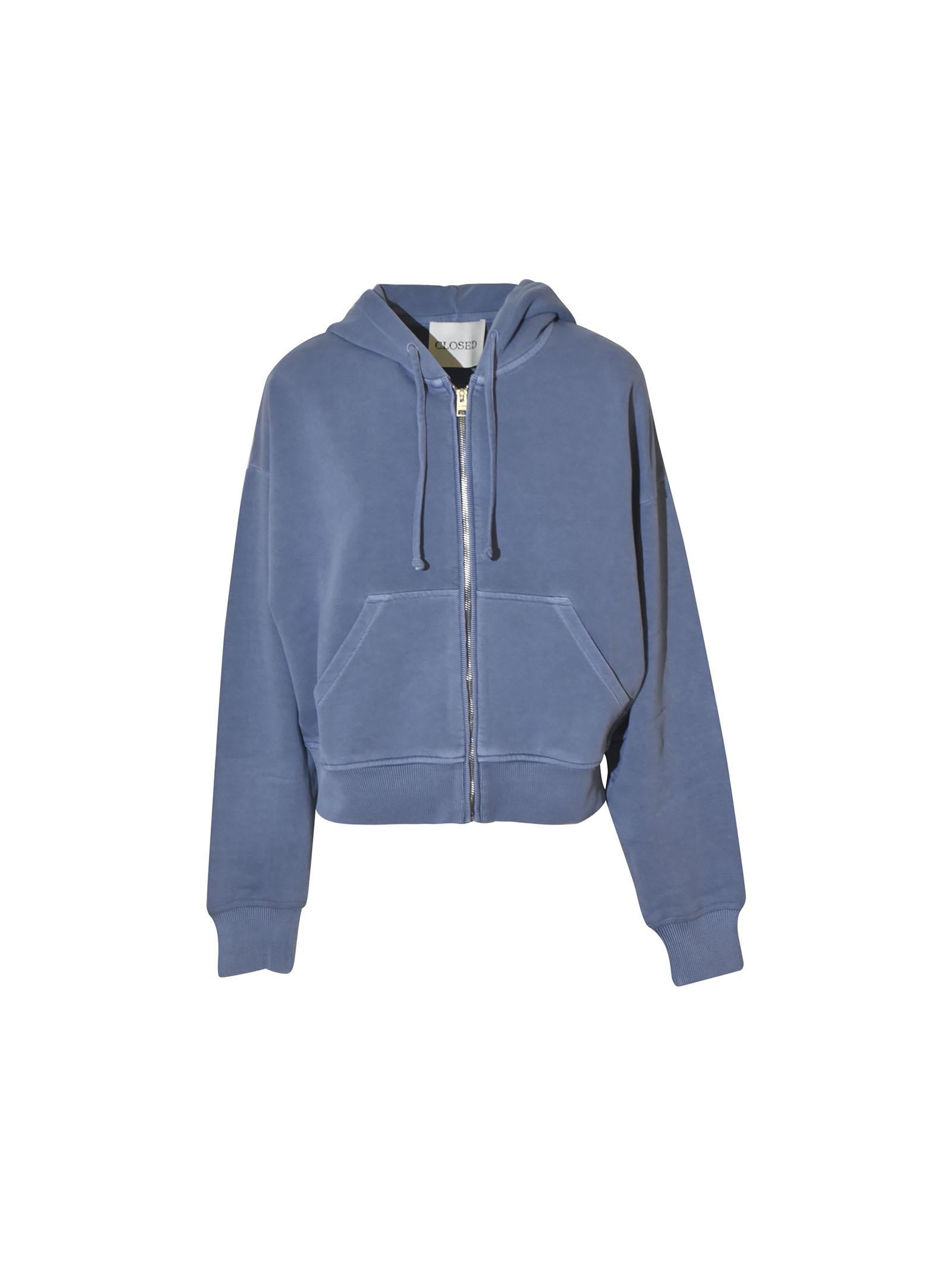 felpa zip con cappuccio 