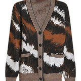 cardigan over animalier 