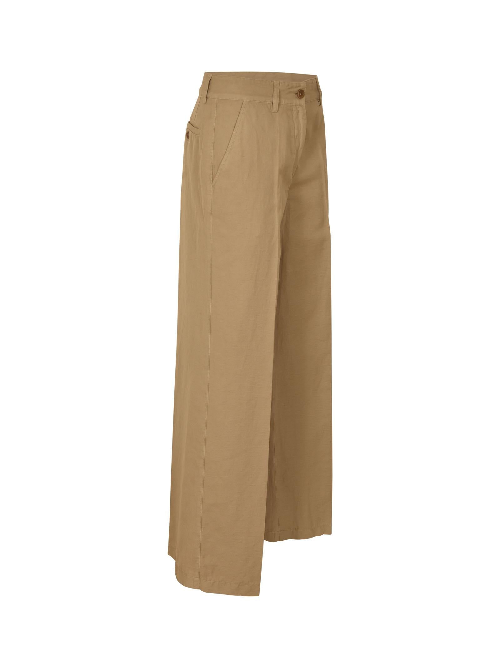 pantaloni gamba larga 