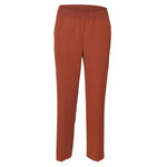 pantaloni capri con elastico gamba dritta 