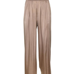 pantaloni elastico loose raso 