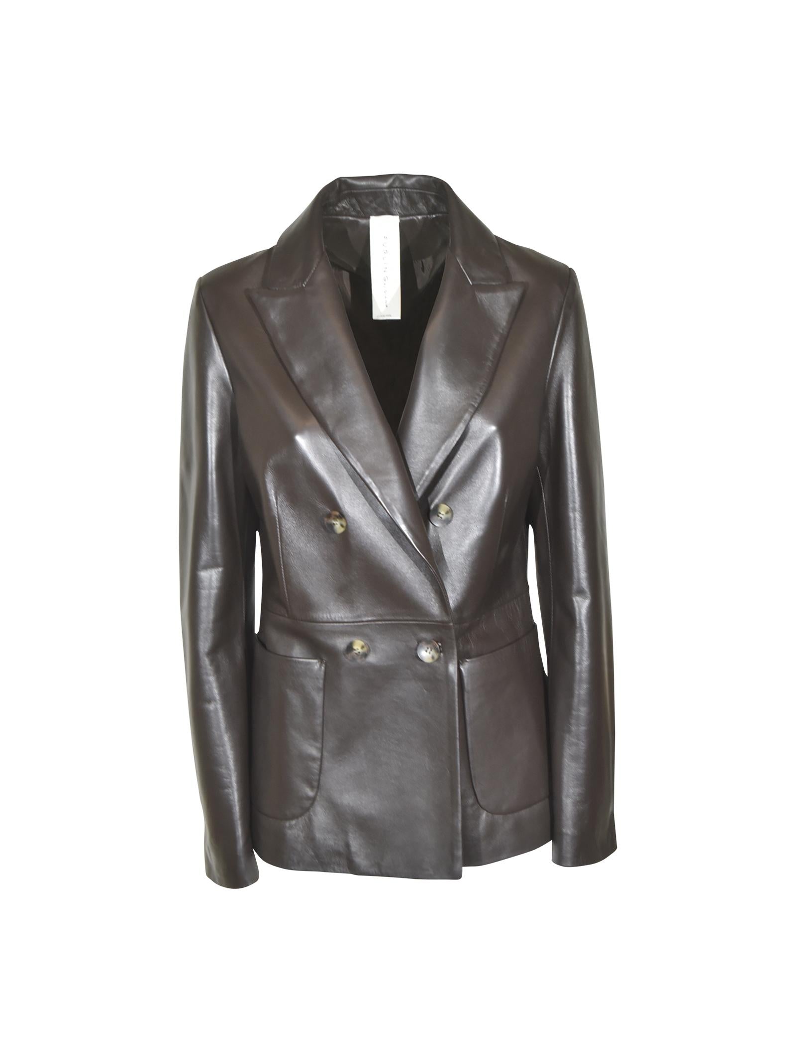 blazer dooppiopetto tasca toppa 