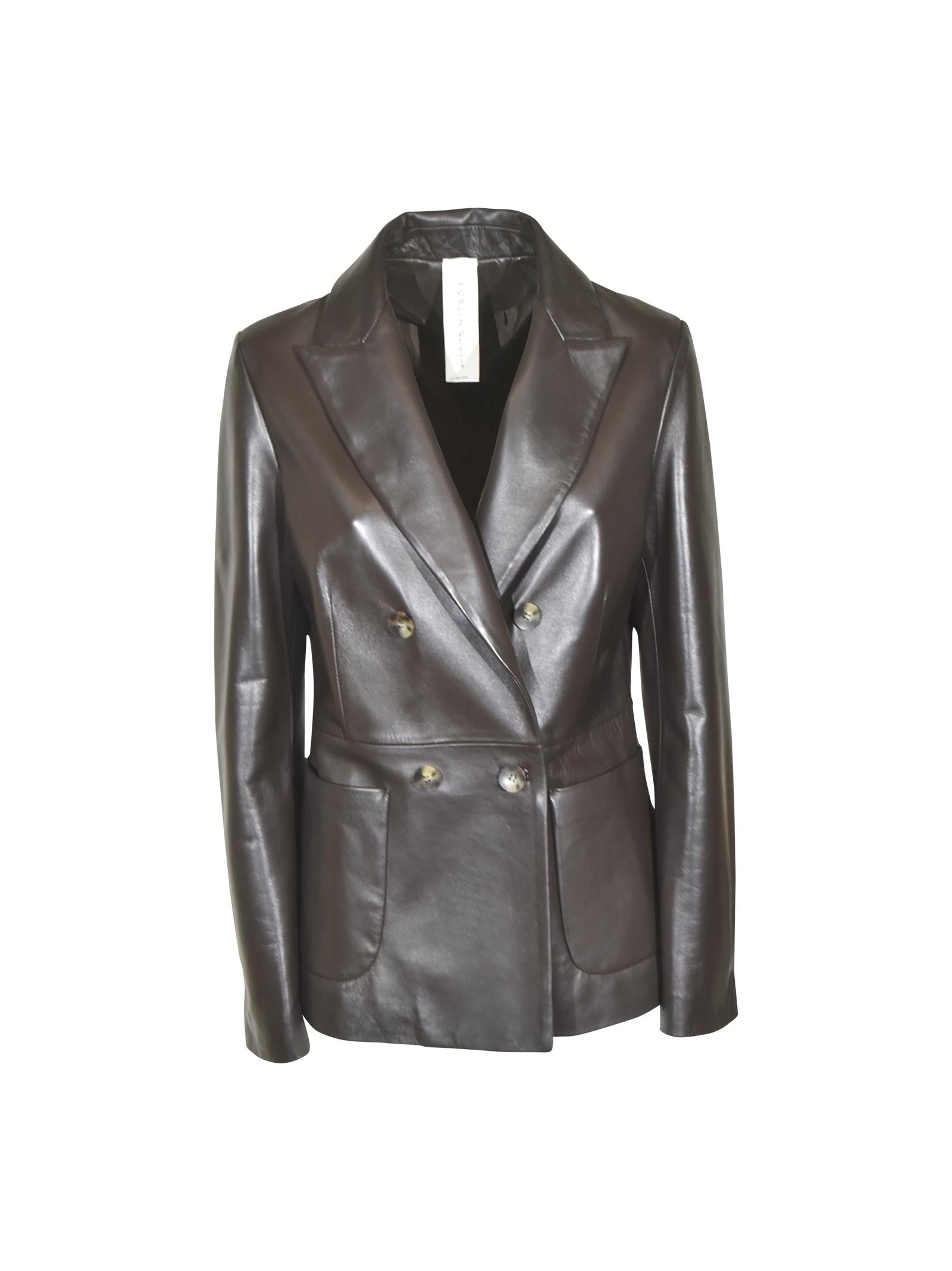 blazer dooppiopetto tasca toppa 
