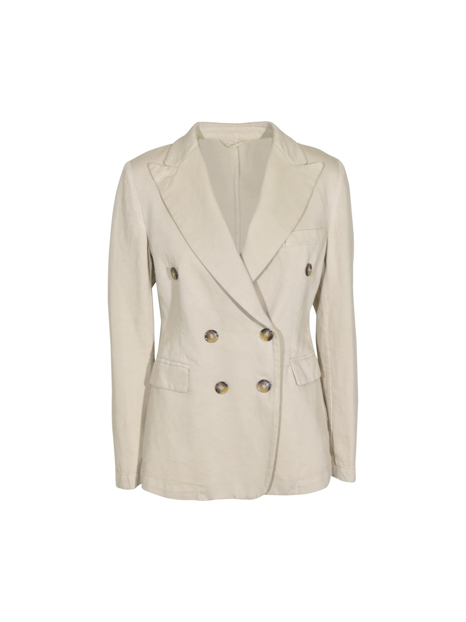 giacca lauren doppio petto beige 