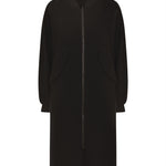 cappotto bomber zip lungo 
