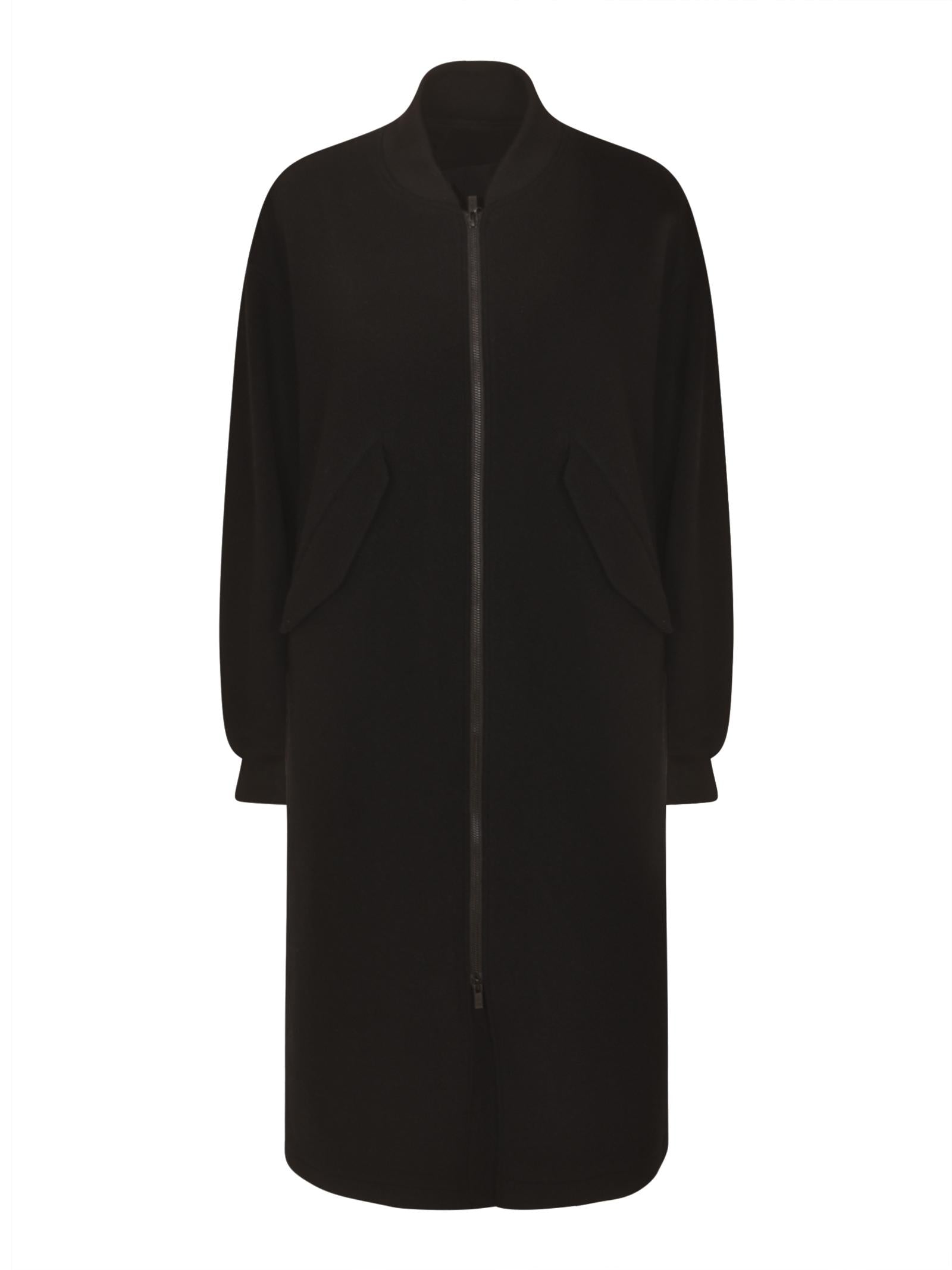 cappotto bomber zip lungo 