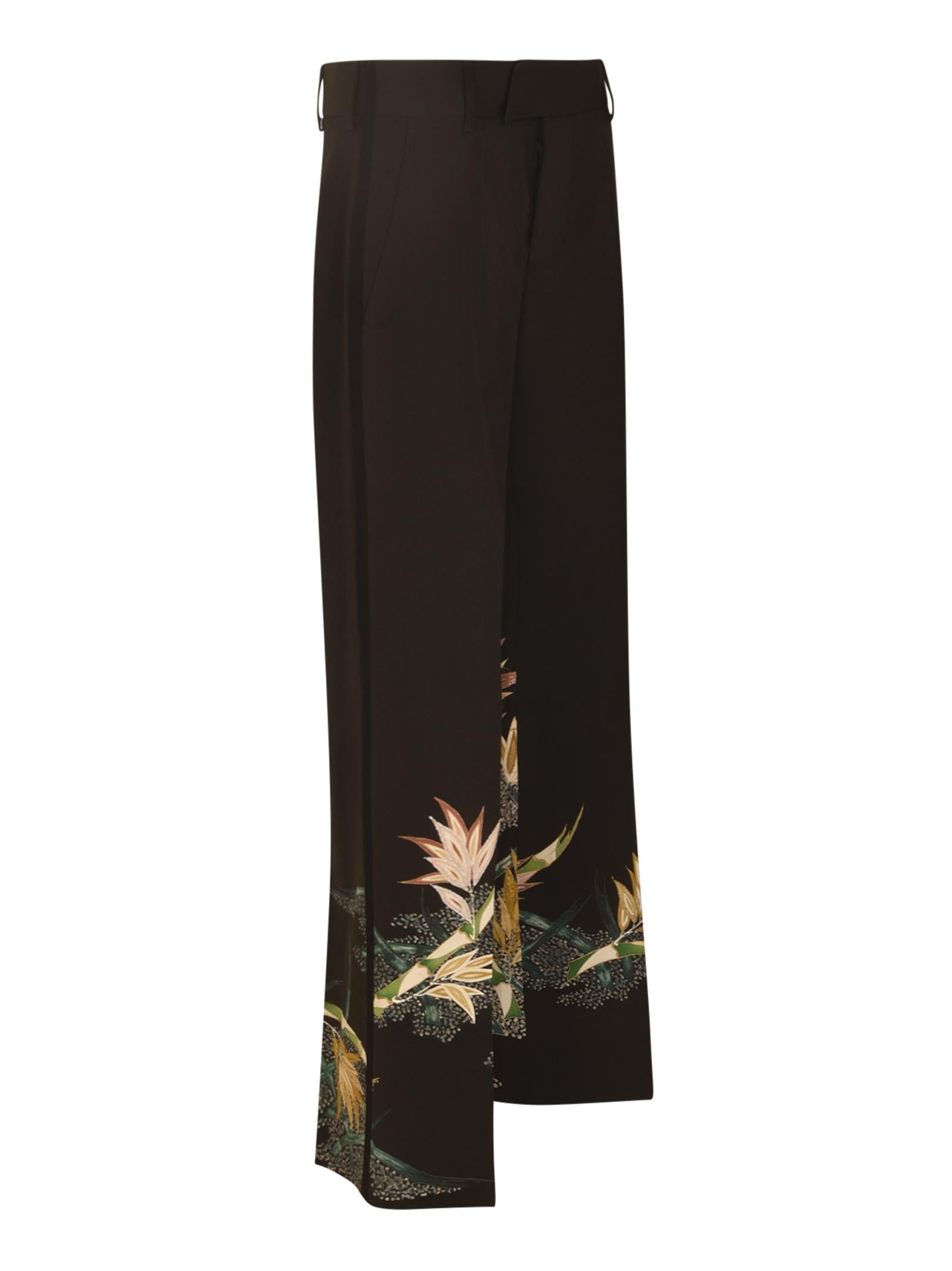 pantaloni tessuto kimono 