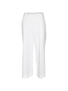 pantaloni kirk gamba larga caviglia con risvolto