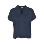 maglia m/m colletto scollo v 