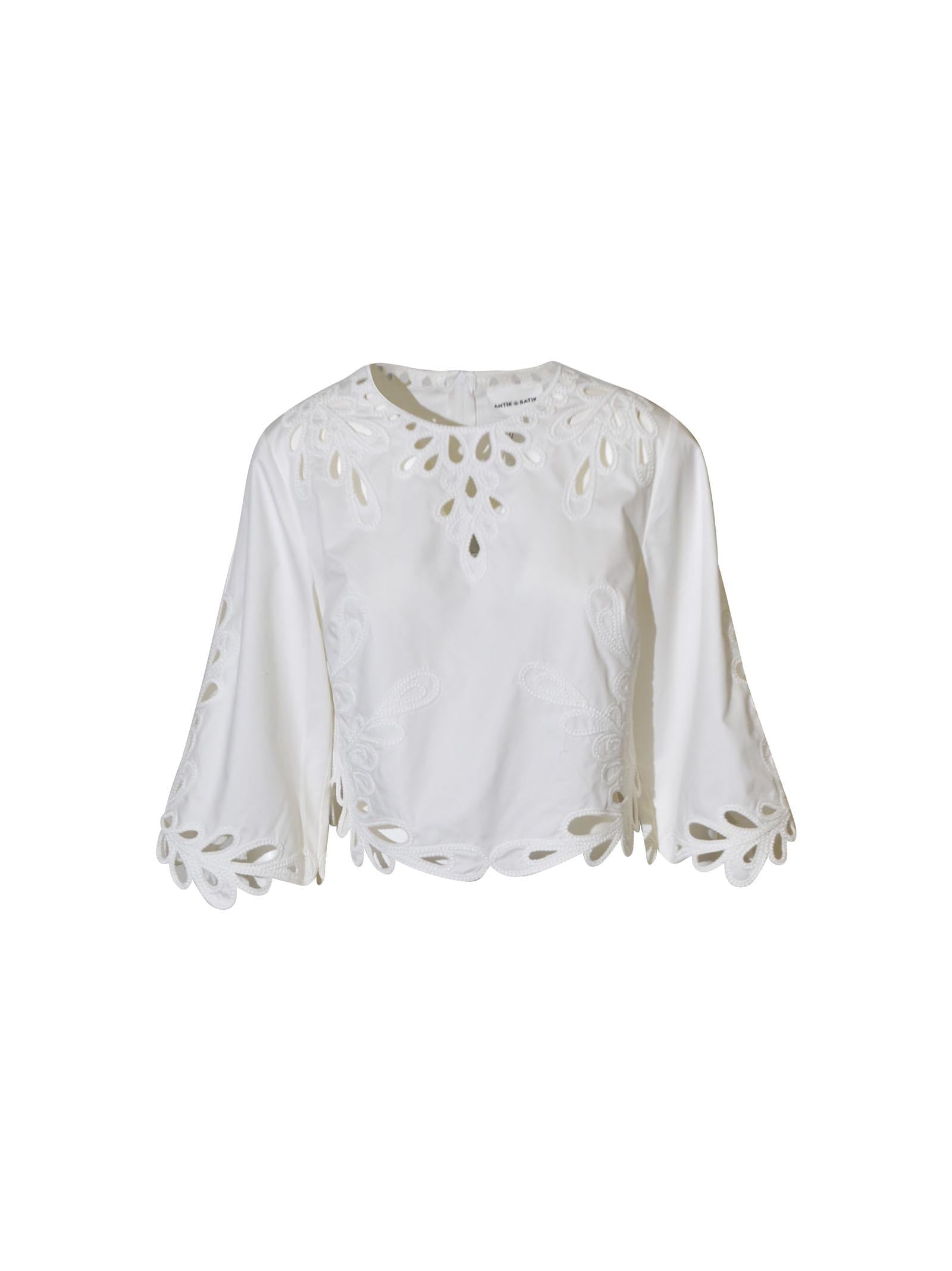 camicia m/l con pizzo 