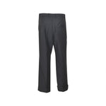 pantaloni gamba dritta risvolto 