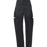 jeans con tagli laterali 