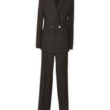 lisla e andrea tailleur giacca doppio petto pantalone gamba larga 