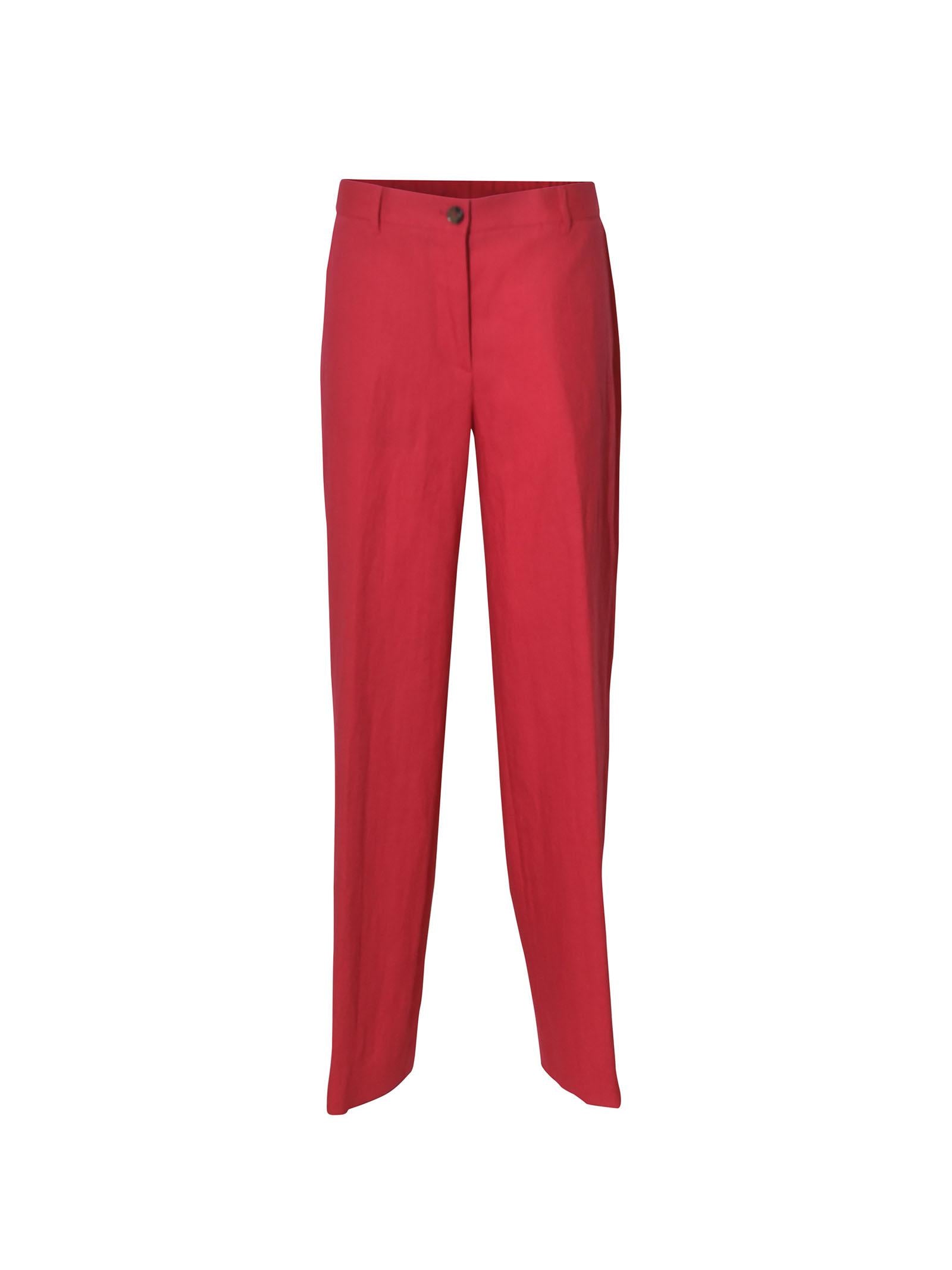 pantaloni gamba larga elastico vita dietro 