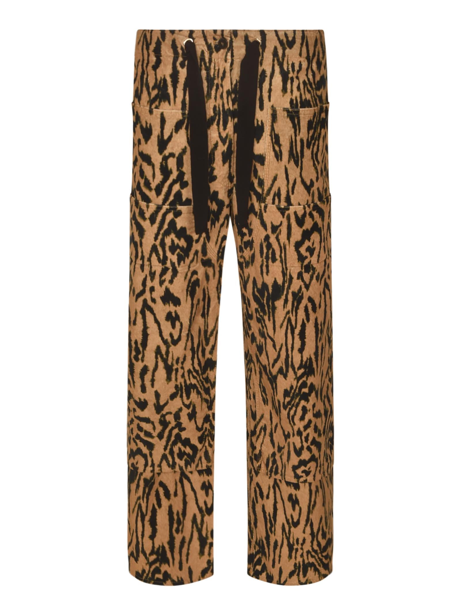 pantaloni cargo velluto cotone 