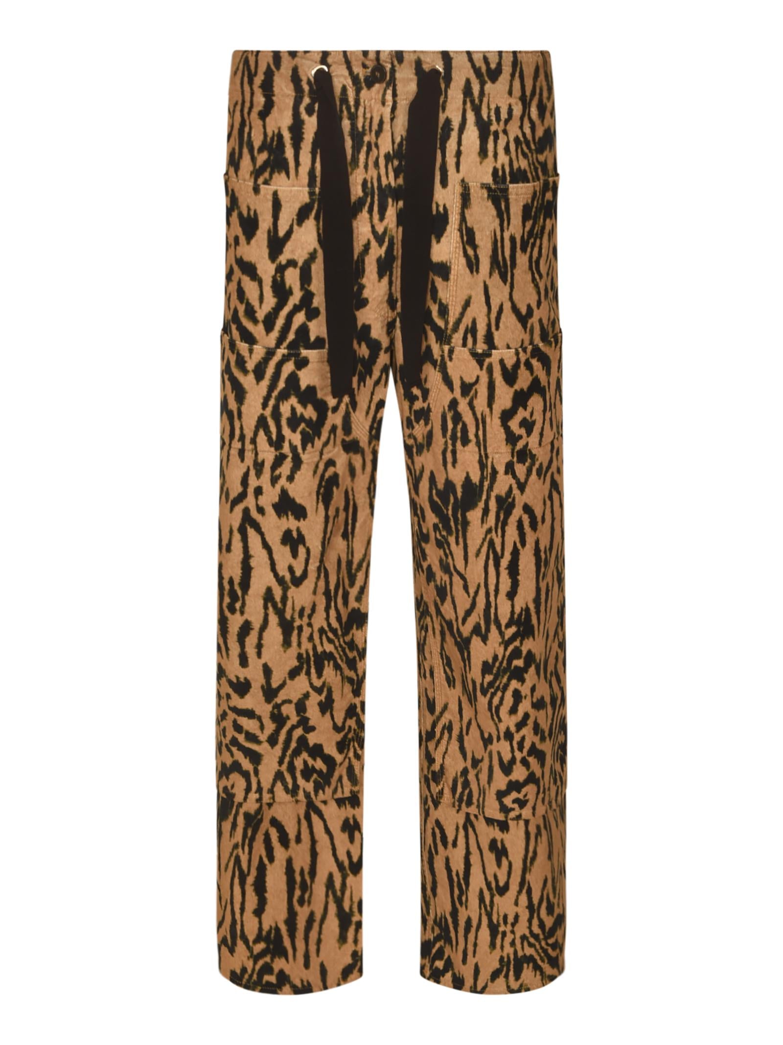 pantaloni cargo velluto cotone 