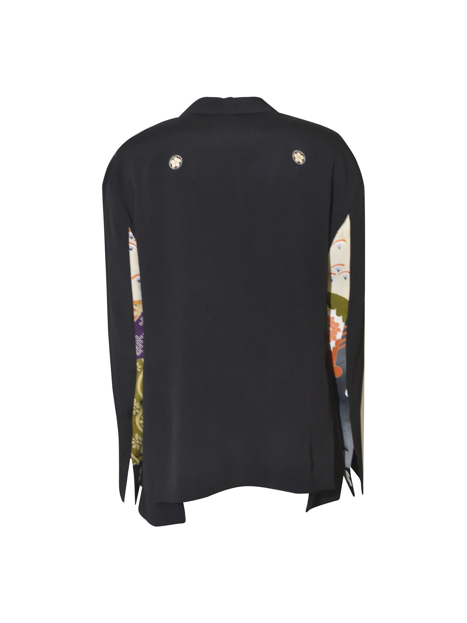 giacca doppiopetto over kimono 