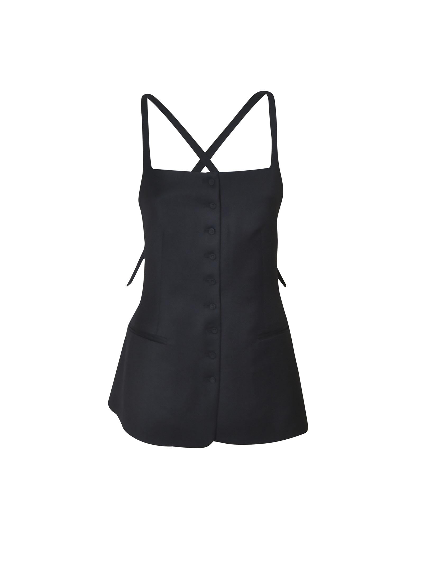 top spalline incrociate 