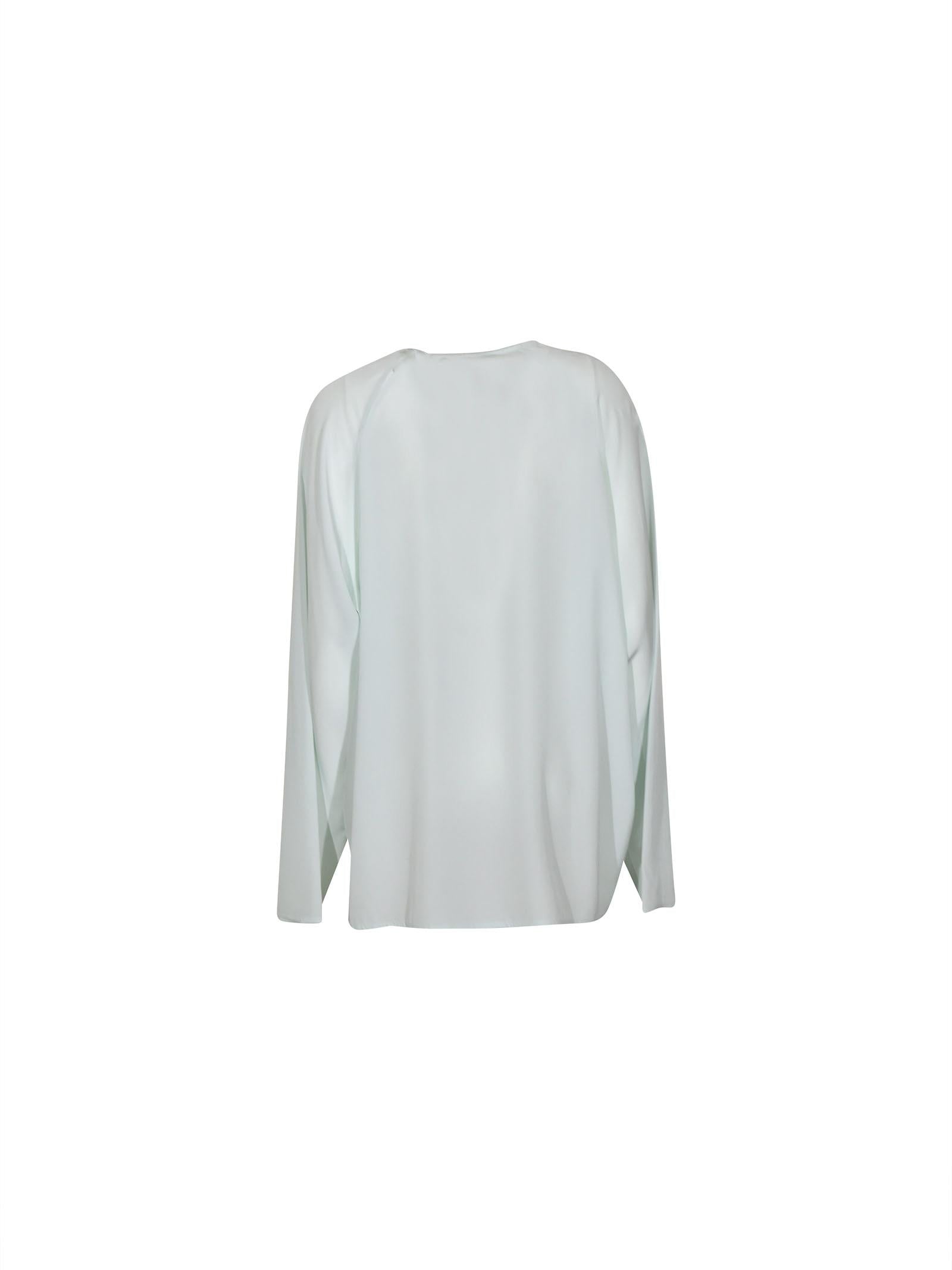 camicia girocollo over manica raglan 