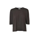 maglia girocollo m 3/4 over spacchi laterali 