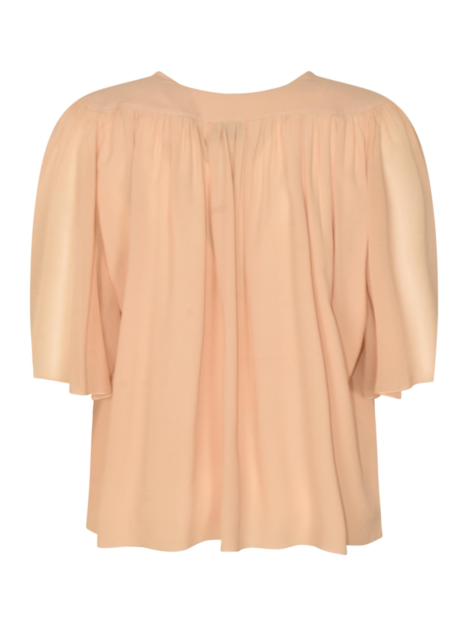 top mezza manica crepe de chine 