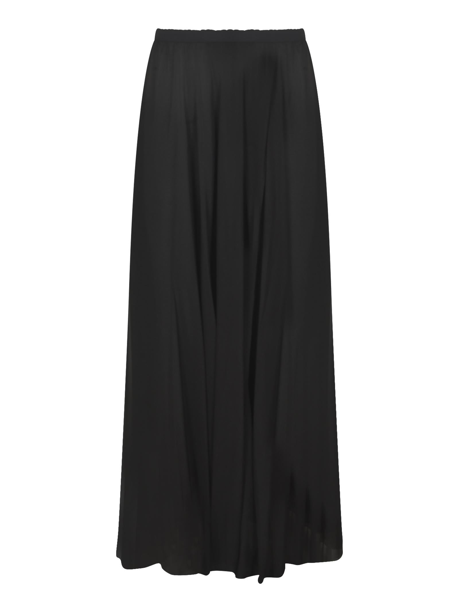 gonna lunga elastico chiffon seta 