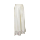 pantaloni elastico gamba larga 