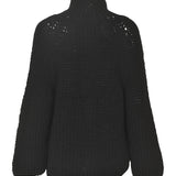 giacca maglia collo alto costa 