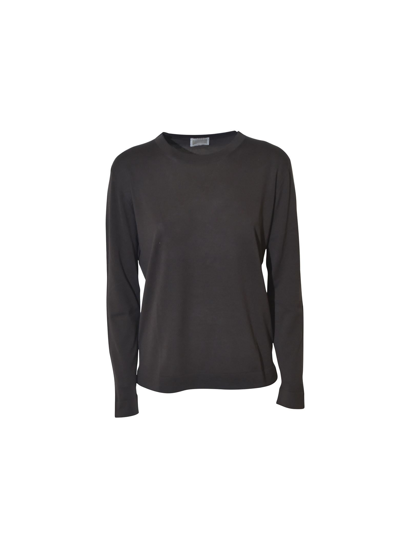 maglia girocollo m/l bordi tubolari 