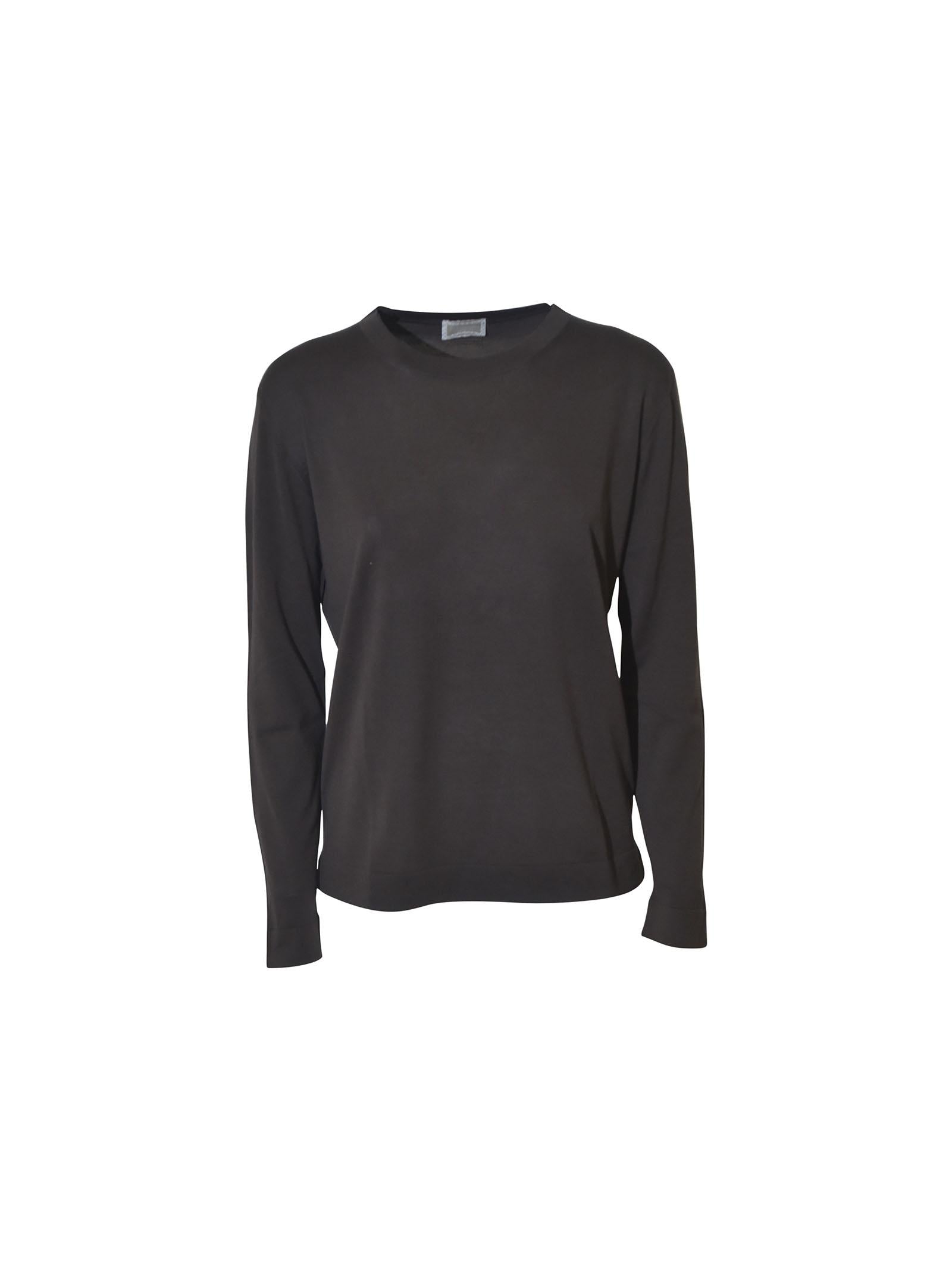 maglia girocollo m/l bordi tubolari 