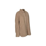 giacca collo camicia bottoni ricoperti 
