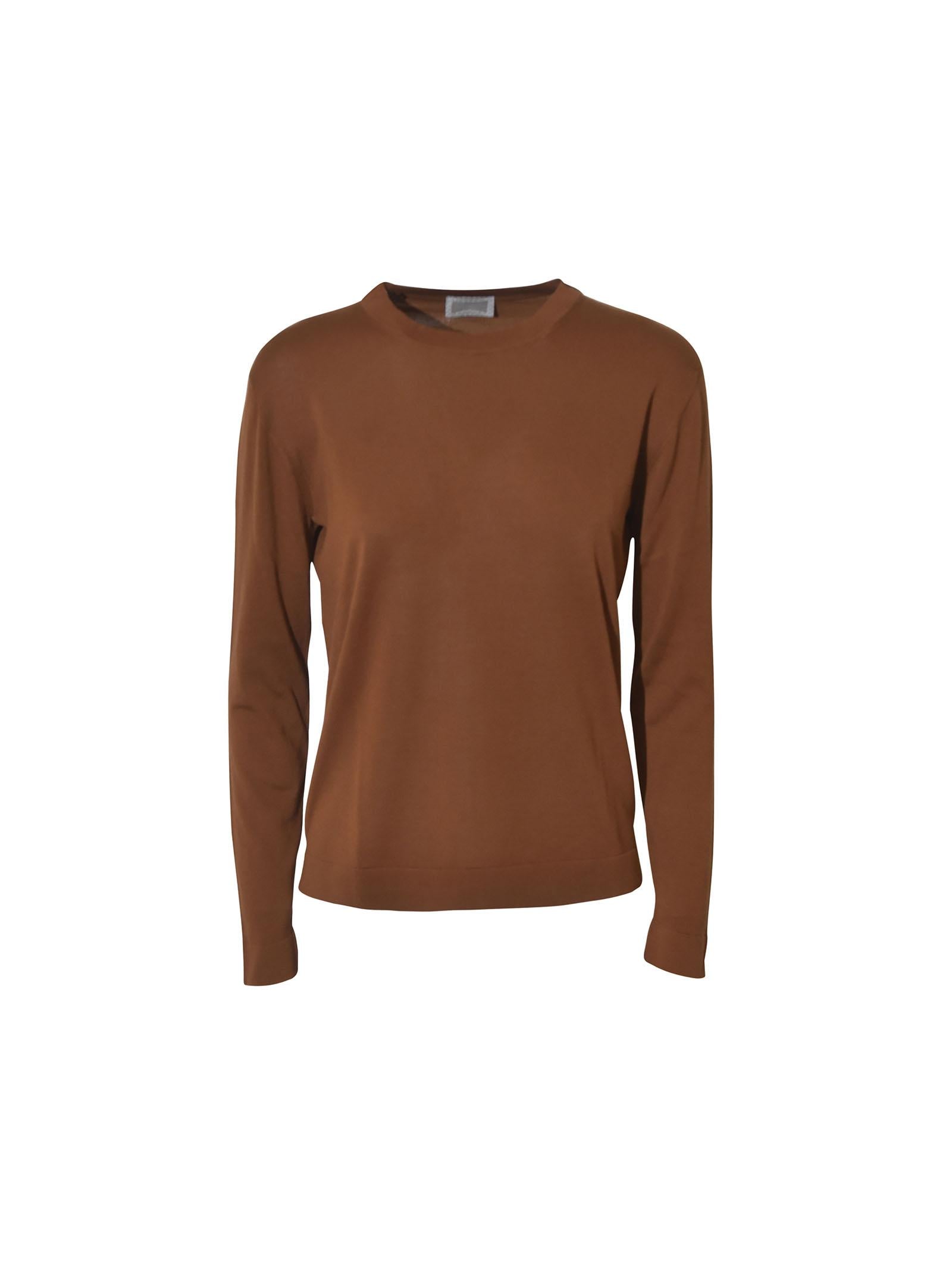 maglia girocollo m/l bordi tubolari 
